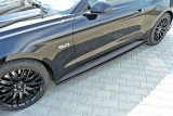 Maxton Design Prahové lišty Ford Mustang GT Mk6 - černý lesklý lak