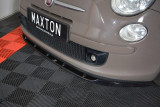 Maxton Design Spoiler předního nárazníku Fiat 500 V.1 - černý lesklý lak