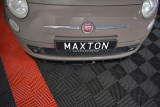 Maxton Design Spoiler předního nárazníku Fiat 500 V.1 - karbon