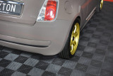 Maxton Design Boční lišty zadního nárazníku Fiat 500 - černý lesklý lak