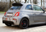 Maxton Design Boční lišty zadního nárazníku Fiat 500 Abarth Facelift - texturovaný plast