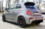Maxton Design Boční lišty zadního nárazníku Fiat 500 Abarth Facelift - černý lesklý lak
