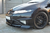 Maxton Design Spoiler předního nárazníku Honda Civic FN2 (Mk8) Type-R Grand Prix - černý lesklý lak