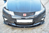 Maxton Design Spoiler předního nárazníku Honda Civic FN2 (Mk8) Type-R Grand Prix - černý lesklý lak