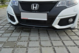 Maxton Design Spoiler předního nárazníku Honda Civic FK2 (Mk9) Facelift - černý lesklý lak