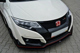 Maxton Design Spoiler předního nárazníku Honda Civic FK2 (Mk9) Type R V.1 - texturovaný plast