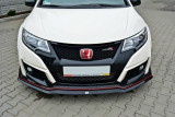 Maxton Design Spoiler předního nárazníku Honda Civic FK2 (Mk9) Type R V.2 - karbon
