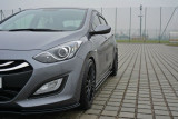 Maxton Design Prahové lišty Hyundai I30 Mk2 - černý lesklý lak