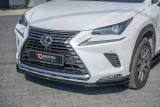 Maxton Design Spoiler předního nárazníku Lexus NX Mk1 Facelift - karbon