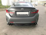 Maxton Design Spoiler zadního nárazníku s příčkami Lexus RC - černý lesklý lak
