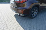 Maxton Design Boční lišty zadního nárazníku Lexus RX Mk4 - černý lesklý lak