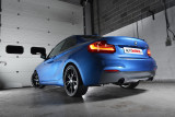 Klapkový catback výfuk BMW M235i Coupe (F22) Milltek Sport - RACE / titanové koncovky