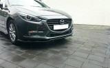 Maxton Design Spoiler předního nárazníku Mazda 3 Mk3 Facelift - černý lesklý lak