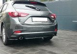 Maxton Design Spoiler zadního nárazníku s příčkami Mazda 3 Mk3 Facelift - černý lesklý lak