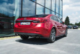 Maxton Design Boční lišty zadního nárazníku Mazda 6 Mk3 Facelift - texturovaný plast
