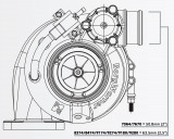 Turbodmychadlo BorgWarner EFR 8374 T4 TwinScroll 0.92 s WG