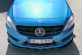 Maxton Design Spoiler předního nárazníku Mercedes A W176 AMG-Line - černý lesklý lak