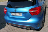 Maxton Design Spoiler zadního nárazníku s příčkami Mercedes A W176 AMG-Line - texturovaný plast