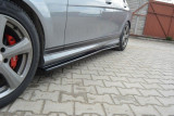 Maxton Design Prahové lišty Mercedes C W204 AMG-Line - černý lesklý lak