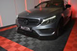 Maxton Design Spoiler předního nárazníku Mercedes C W205 Coupe AMG-Line - texturovaný plast
