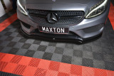 Maxton Design Spoiler předního nárazníku Mercedes C W205 Coupe AMG-Line - černý lesklý lak