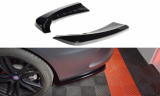 Maxton Design Boční lišty zadního nárazníku Mercedes C W205 Coupe AMG-Line - černý lesklý lak