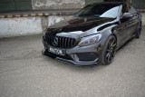 Maxton Design Spoiler předního nárazníku Mercedes C43 AMG W205 - texturovaný plast