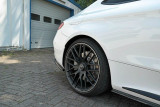 Maxton Design Boční lišty zadního nárazníku Mercedes C63 AMG W205 Coupe - texturovaný plast