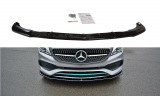 Maxton Design Spoiler předního nárazníku Mercedes CLA (C117) AMG-Line Facelift - černý lesklý lak