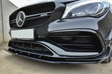 Maxton Design Spoiler předního nárazníku Mercedes CLA A45 AMG (C117) Facelift V.1 - texturovaný plast