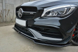 Maxton Design Spoiler předního nárazníku Mercedes CLA A45 AMG (C117) Facelift V.2 - texturovaný plast