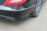 Maxton Design Boční lišty zadního nárazníku Mercedes CLS W218 - černý lesklý lak
