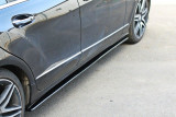 Maxton Design Prahové lišty Mercedes CLS W218 - černý lesklý lak