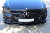 Maxton Design Spoiler předního nárazníku Mercedes CLS W218 AMG-Line - černý lesklý lak