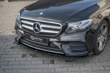 Maxton Design Spoiler předního nárazníku Mercedes E43 AMG/AMG-Line W213 - černý lesklý lak