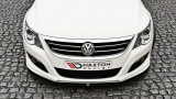 Maxton Design Spoiler předního nárazníku VW Passat CC R36/R-Line - černý lesklý lak