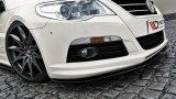 Maxton Design Spoiler předního nárazníku VW Passat CC R36/R-Line - černý lesklý lak