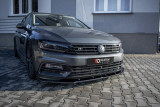 Maxton Design Spoiler předního nárazníku VW Passat B8 R-Line V.1 - černý lesklý lak