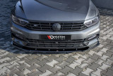 Maxton Design Spoiler předního nárazníku VW Passat B8 R-Line V.1 - černý lesklý lak