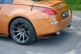 Maxton Design Boční lišty zadního nárazníku Nissan 350Z - černý lesklý lak