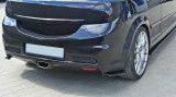 Maxton Design Boční lišty zadního nárazníku Opel Astra H OPC - texturovaný plast