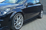 Maxton Design Prahové lišty Opel Astra H OPC - černý lesklý lak