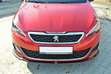 Maxton Design Spoiler předního nárazníku Peugeot 308 GTI Mk2 V.1 - černý lesklý lak