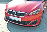 Maxton Design Spoiler předního nárazníku Peugeot 308 GTI Mk2 V.1 - černý lesklý lak
