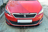 Maxton Design Spoiler předního nárazníku Peugeot 308 GTI Mk2 V.2 - texturovaný plast