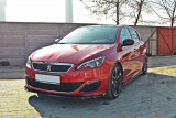 Maxton Design Spoiler předního nárazníku Peugeot 308 GTI Mk2 V.2 - černý lesklý lak