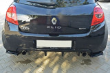 Maxton Design Boční lišty zadního nárazníku Renault Clio RS Mk3 - texturovaný plast