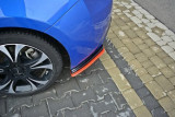Maxton Design Boční lišty zadního nárazníku Subaru BRZ Facelift V.2 - černý lesklý lak + červená