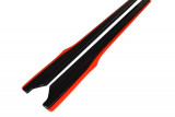 Maxton Design Prahové lišty Subaru BRZ/Toyota GT86 Facelift V.2 - černý lesklý lak + červená