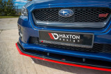 Maxton Design Spoiler předního nárazníku Subaru WRX STI V.4 - černý lesklý lak + červená